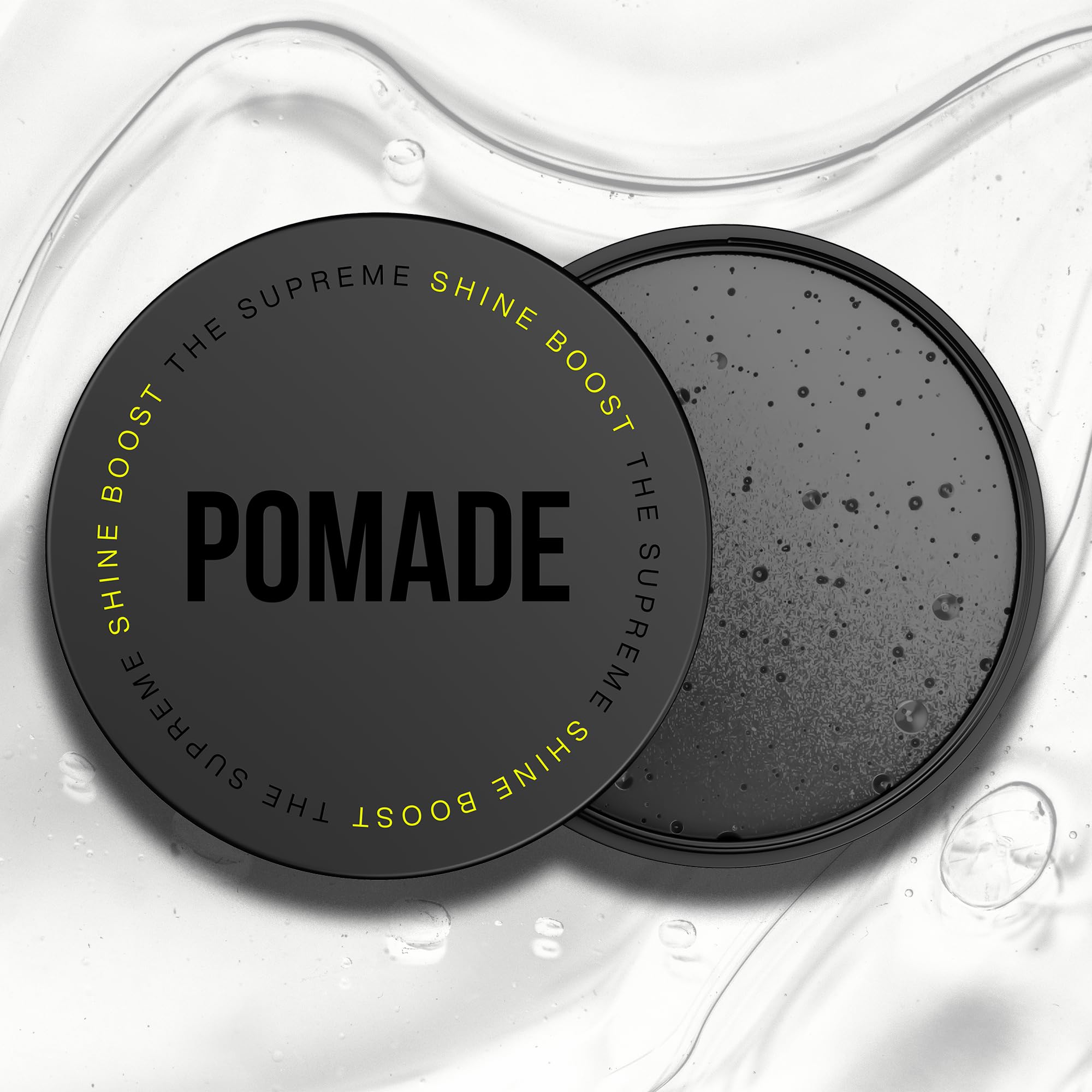 Water Pomade - Based Hair Pomade | Professional Grade Shine & Hold | Easy Application for All Hair Types | Transparent, 80 grm