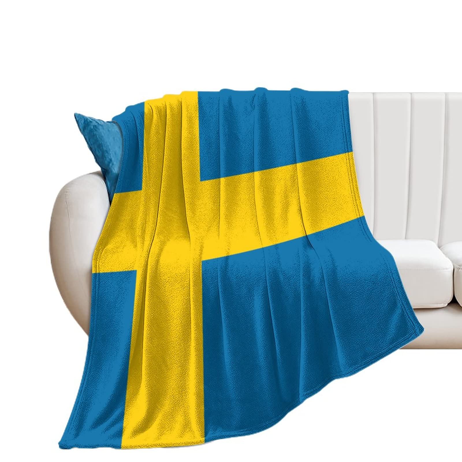 Couverture flanelle Suède jeté de lit chaud plaid canapé 153x203cm