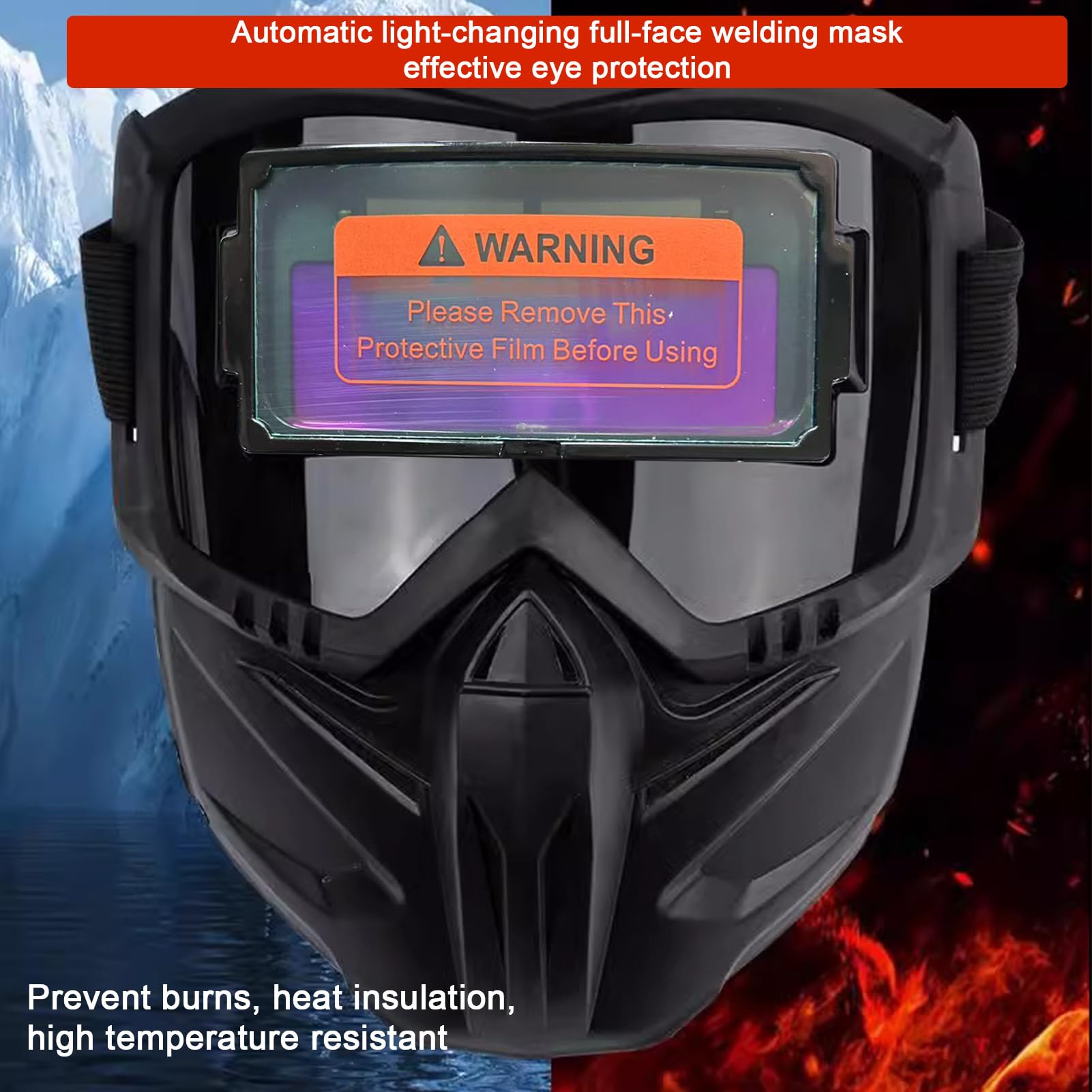 Casque De Soudage Automatique Solaire – Masque Anti-Glare TIG MIG MMA Réglable Avec Ombrage Rapide