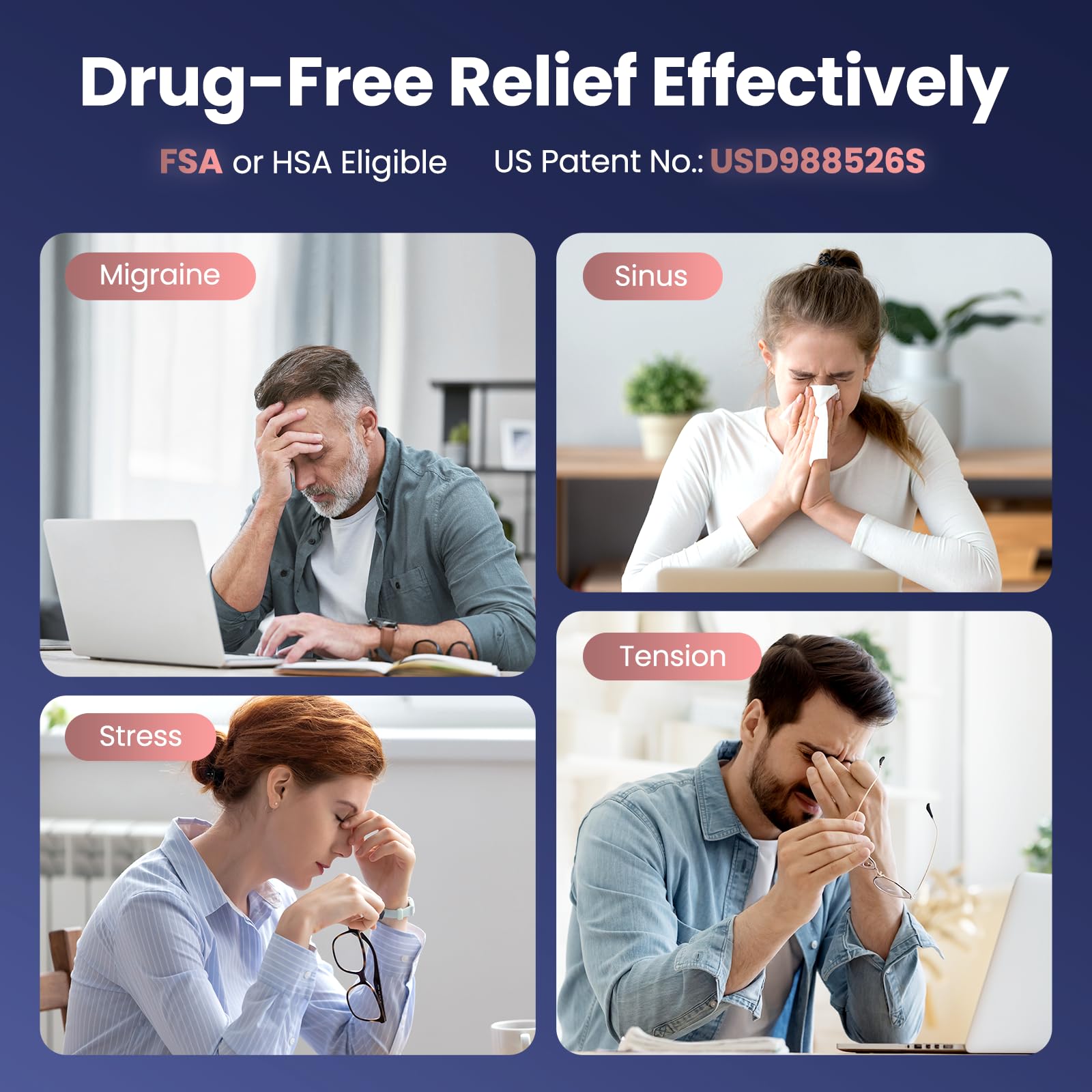 ONLYCARE Migraine Relief Cap, Headache Relief Cold Cap for Migraine Relief — Amazon image 4
