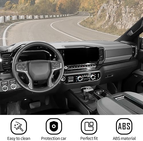 Miniatura 19 de Voodonala Pomos de radio AC para interruptor de aire acondicionado, botón central de consola para interruptor de consola central, moldura para Chevy