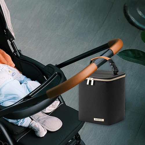 Miniatura 7 de Bolsa enfriadora de leche materna con bolsa de hielo para 4 biberones de hasta 9 onzas, bolsa enfriadora de biberones adecuada para madres