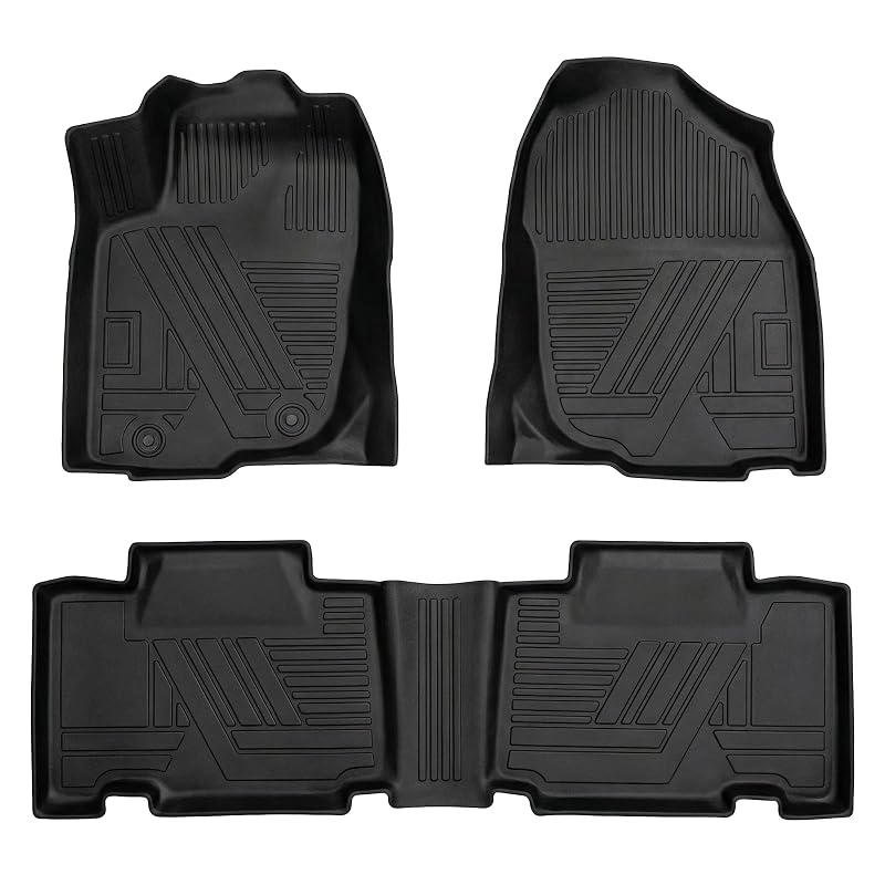 Tapetes automotivos sob medida em TPE para Toyota RAV4 2013 a 2018 Aiqiying, kit com 3 peças