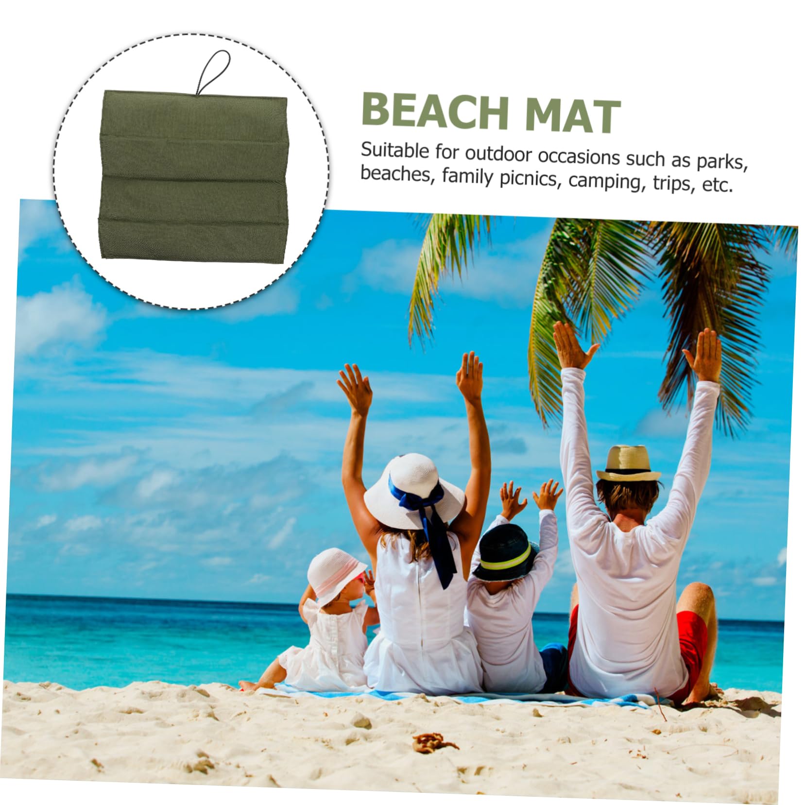 Toddmomy Large Waterproof Picnic Mat Oxford Cloth Camping Pad Outdoor Rug Beach Mat Portable Folding Cushion