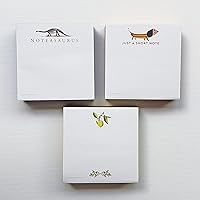 Vista 4 de Cubo de notas adhesivas de ramas de limón y olivo - 3 3/8 pulgadas x 3 3/8 pulgadas x 1 pulgada (3.386 in x 3.386 in x 0.984 in)