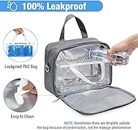 Vista 5 de Lekebaby Bolsa enfriadora de leche materna con bolsa de hielo, se adapta a 4 biberones, perfecta para madres lactantes y guardería