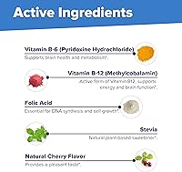 Vista 8 de Superior Source No Shot Vitamina B12 Metilcobalamina (1000 mcg), B6, ácido fólico, tabletas microlingües de disolución rápida, 60 unidades, aumenta