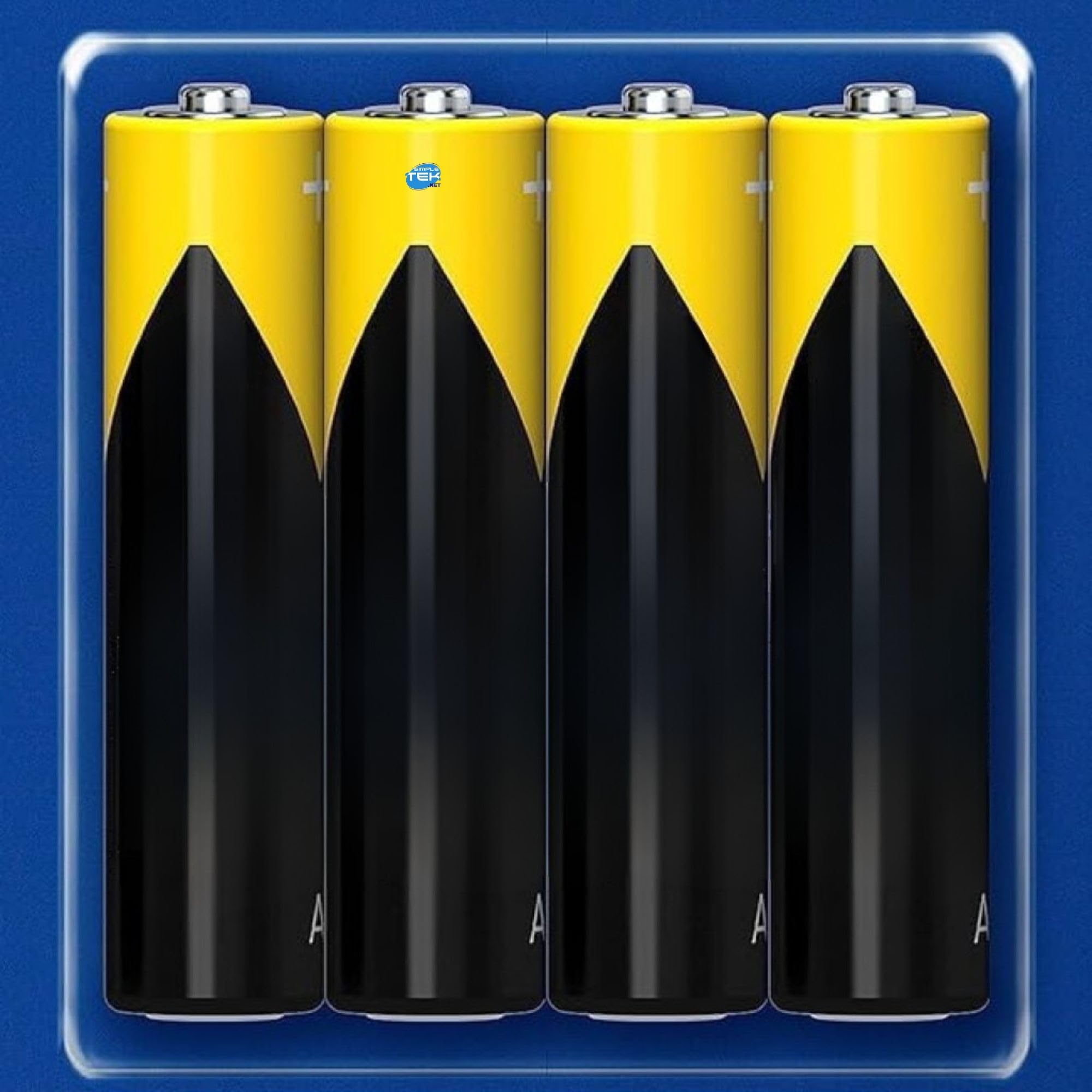 SIMPLETEK - 60 Blister con 4 Batterie Mini Stilo AAA | IEC R03, Zinco-Carbone, 1.5V | 10.5x44.5 mm (240 pezzi totali)