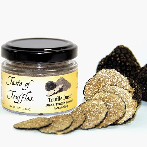 Miniatura 2 de Condimento de trufa Dust, condimento en polvo de trufa y champiñones, condimentos gourmet de trufa, veganos y vegetarianos (trufa negra, 1.23 oz (35