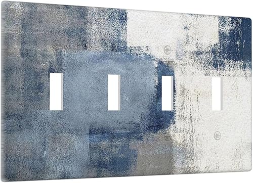 Miniatura 93 de Placa Decorativa de Pared Beige Boho de Mediados de Siglo Sol Abstracto 1-Gang Retro Años 70 Arte Geométrico Moderno con Arco Eléctrico Interruptor