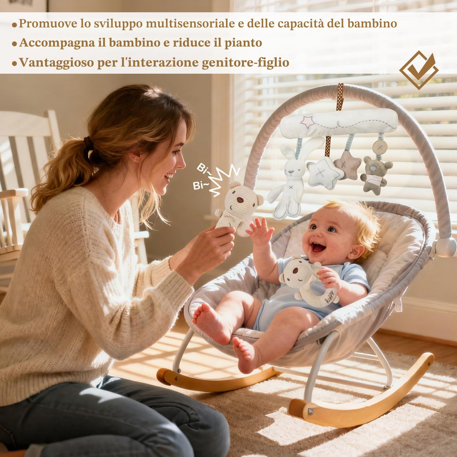 Herefun Regalo Nascita Bimba Bimbo, Baby Shower Regali, Regalo Neonato Unisex con Pagliaccetto Neonato, Peluche Giocattoli, Asciugamani Bagno per Bambini Bambine
