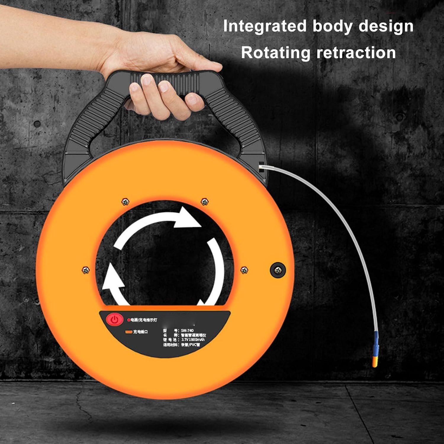 Pipe Blockage Detector, ABS Pipe Locators 20m Range, Beep Prompt Waterproof Probe