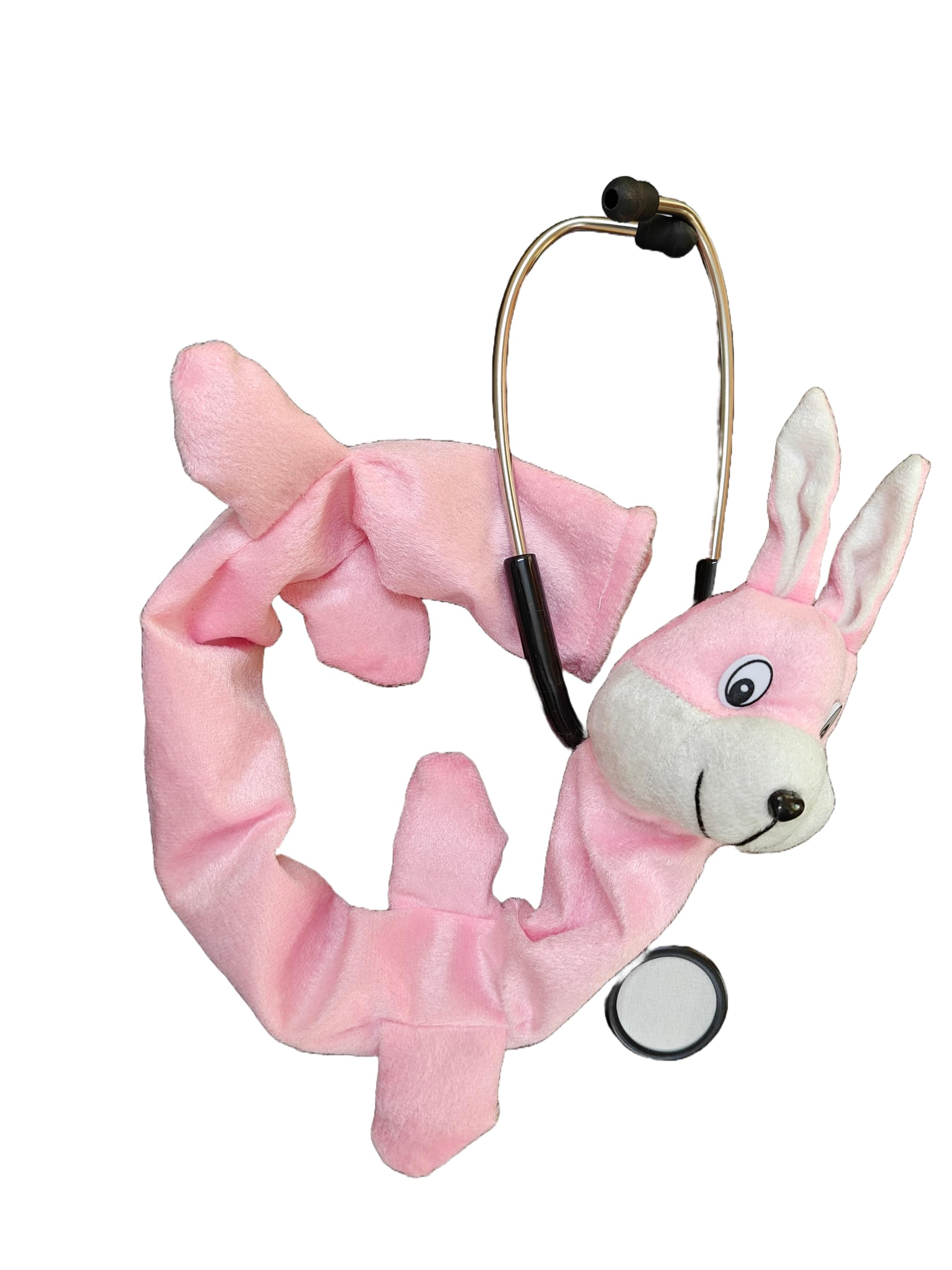 Stethoscope Cover animal shape Life-ka, Easy to Use, Eye Catching Design, for Nurses and Doctors, Suitable for Any Size Stethoscope (Rabbit)(Pink)-image-4