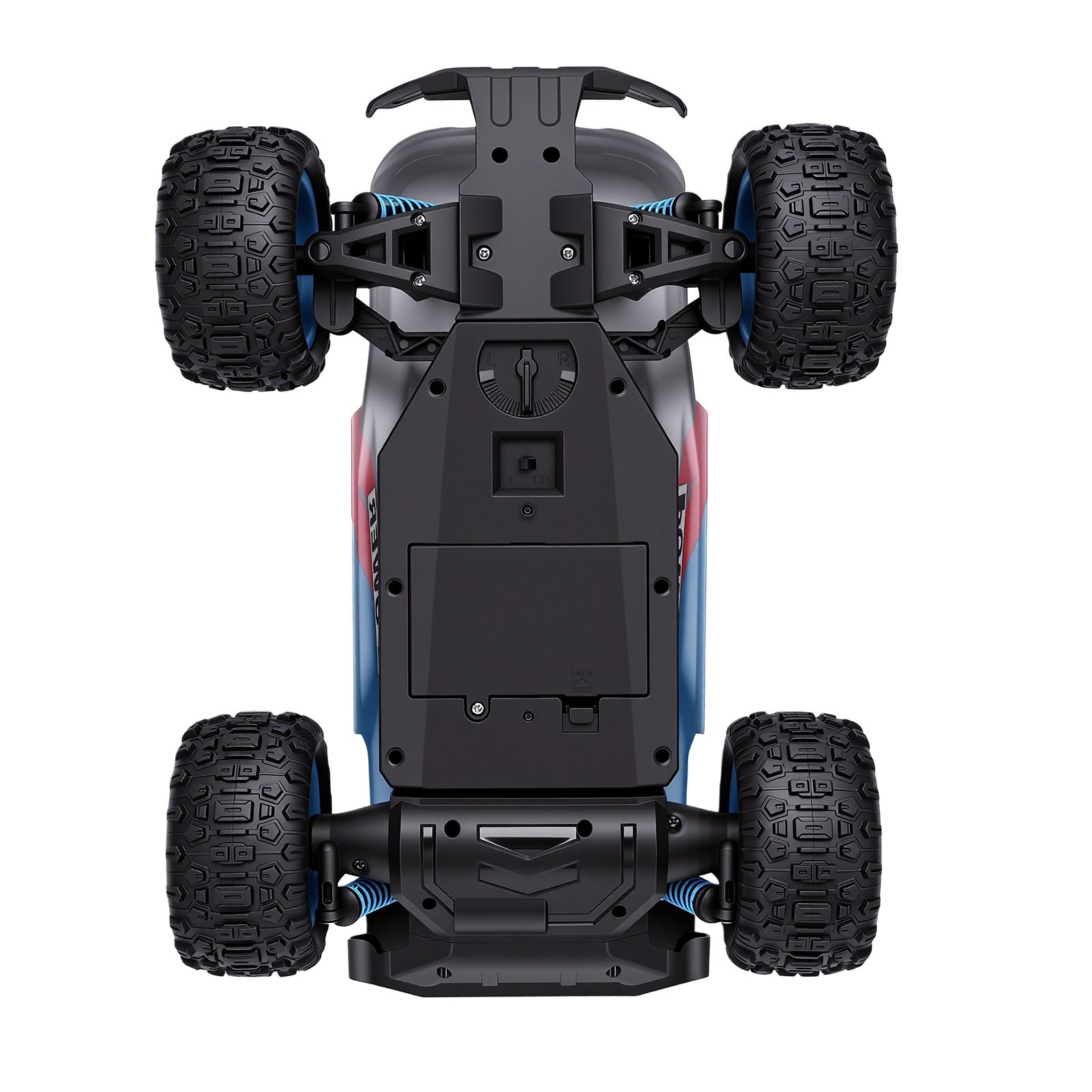 Auto Crawler RC 1:16, Veicolo Fuoristrada Radiocomandato 2,4 GHz | Batteria Ricaricabile da 1300 MAh, 4 modalità LED, Controllo e velocità Adattabili