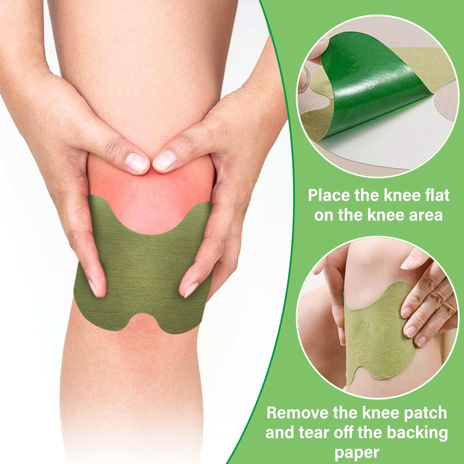 Patch Anti Dolore Ginocchia: 96 Pezzi Patch Riscaldante Posteriore Anti Dolore Assenzio, Knee Pane Rilievo per Ginocchia Schiena Collo Spalla Muscolare Articolazioni