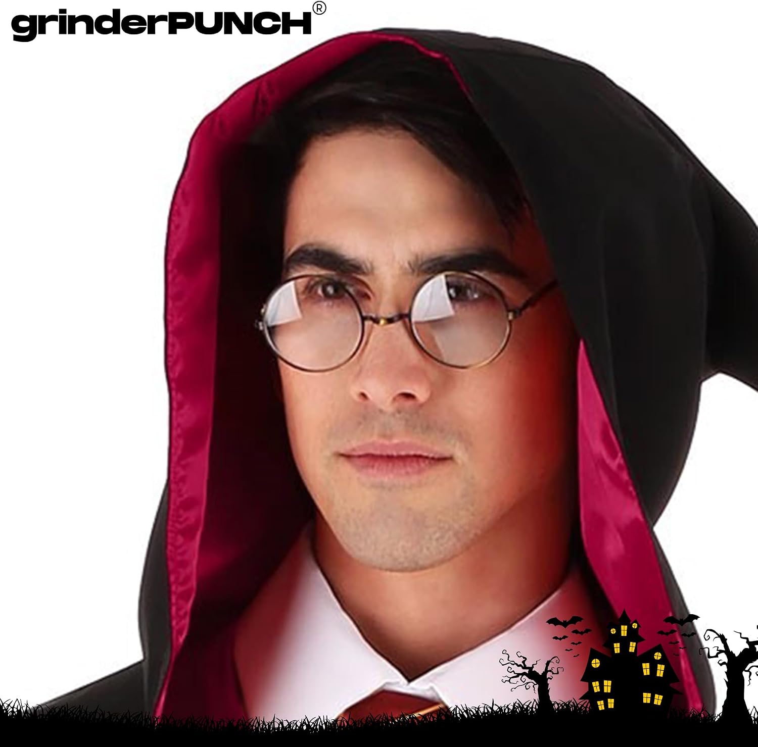 grinderPUNCH - Non-Prescription Round Circle Frame Clear Lens Glasses