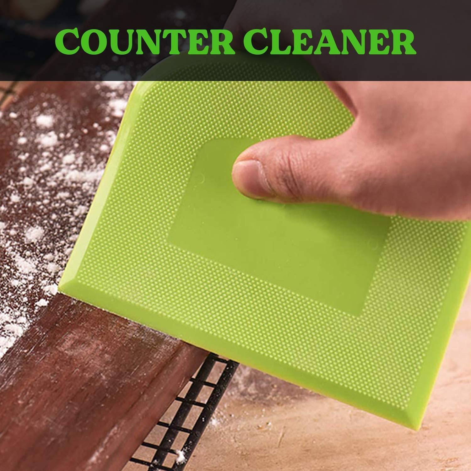 SURDOCA Rasqueta Masa Cortador Masa - 3P 11.8x7.3" Rasqueta de Masa de Plástico Rasqueta Cortadora de Masa Rasqueta para Hornear, Utensilios de Repostería Decoración Utensilios para Modelar Pasteles