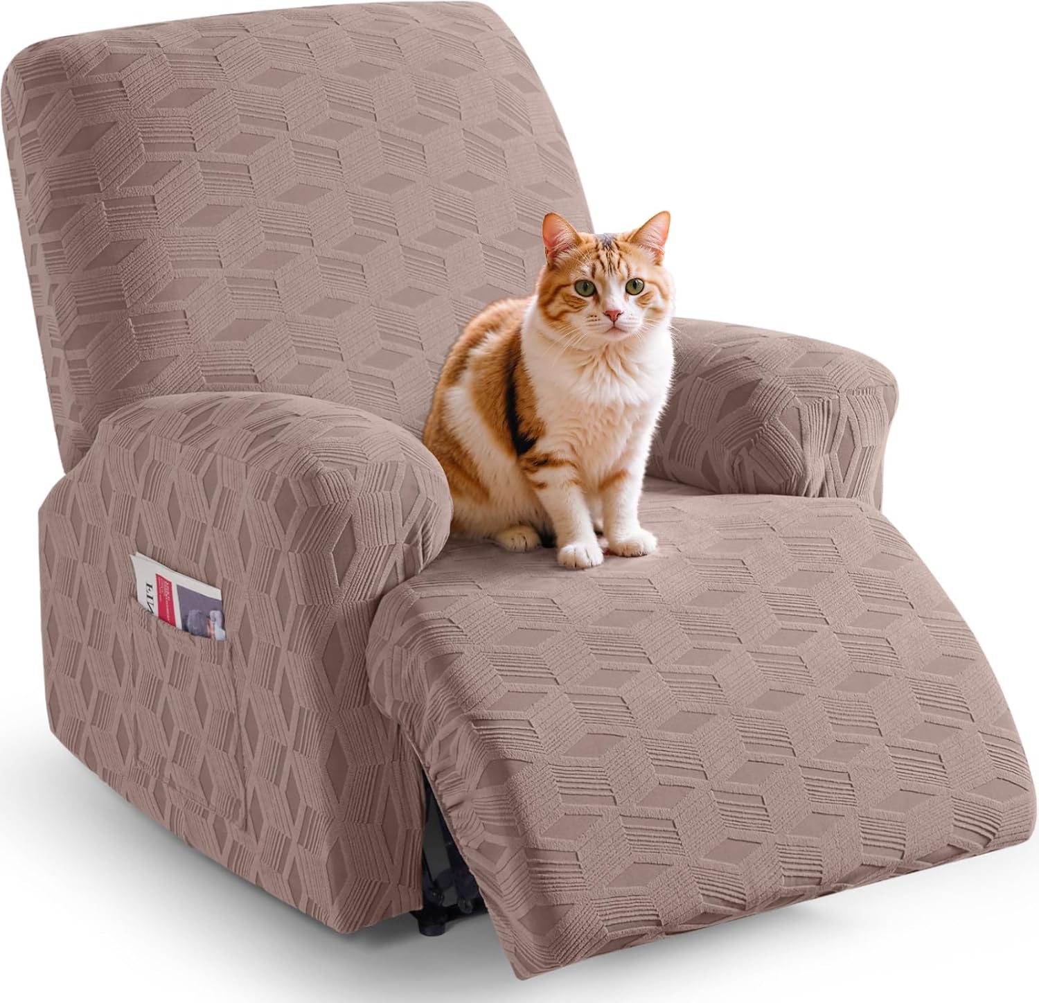 TAOCOCO Recliner Cover 3 Pieces Recliner Chair Covers