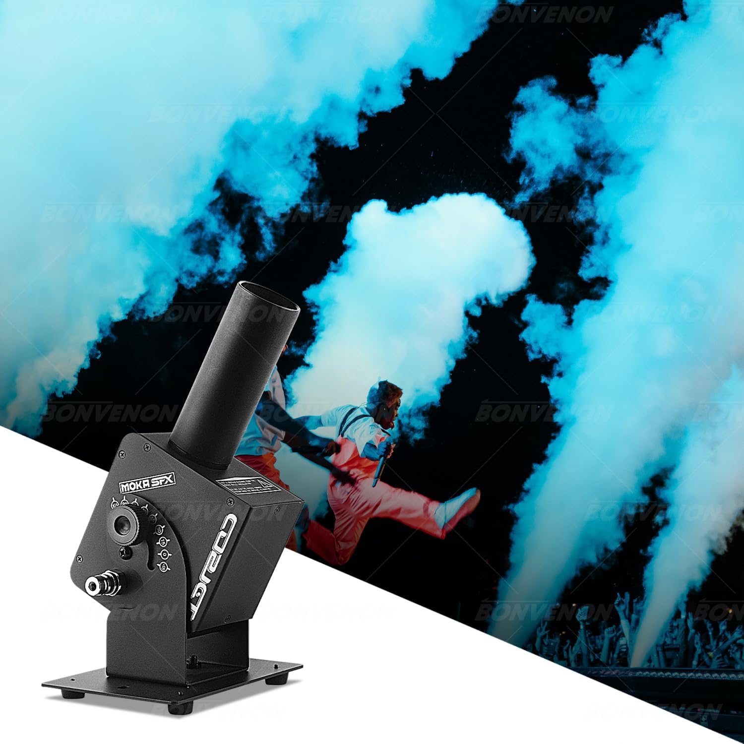 MOKA SFX CO2 Jet Machine 110° Angle Adjustable Power Control Co2 Cannon Jet Machine for Nightclub Party Shows