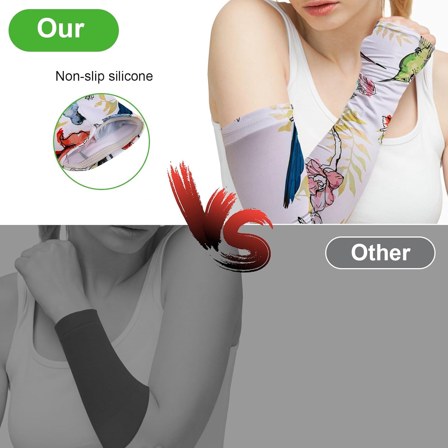 TUYUU Farmers Gardening Sleeves Women,Thorn Proof Garden Sleeves,Sun Protection Cooling Arm Sleeves to Cover Arms.Garden Gift - Image 4