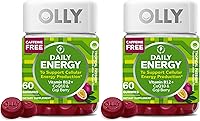 Vista 11 de OLLY Extra Strength Daily Energy Gummy, sin cafeína, 1000 mcg de vitamina B12, CoQ10, baya de goji, suplemento masticable para adultos, sabor a