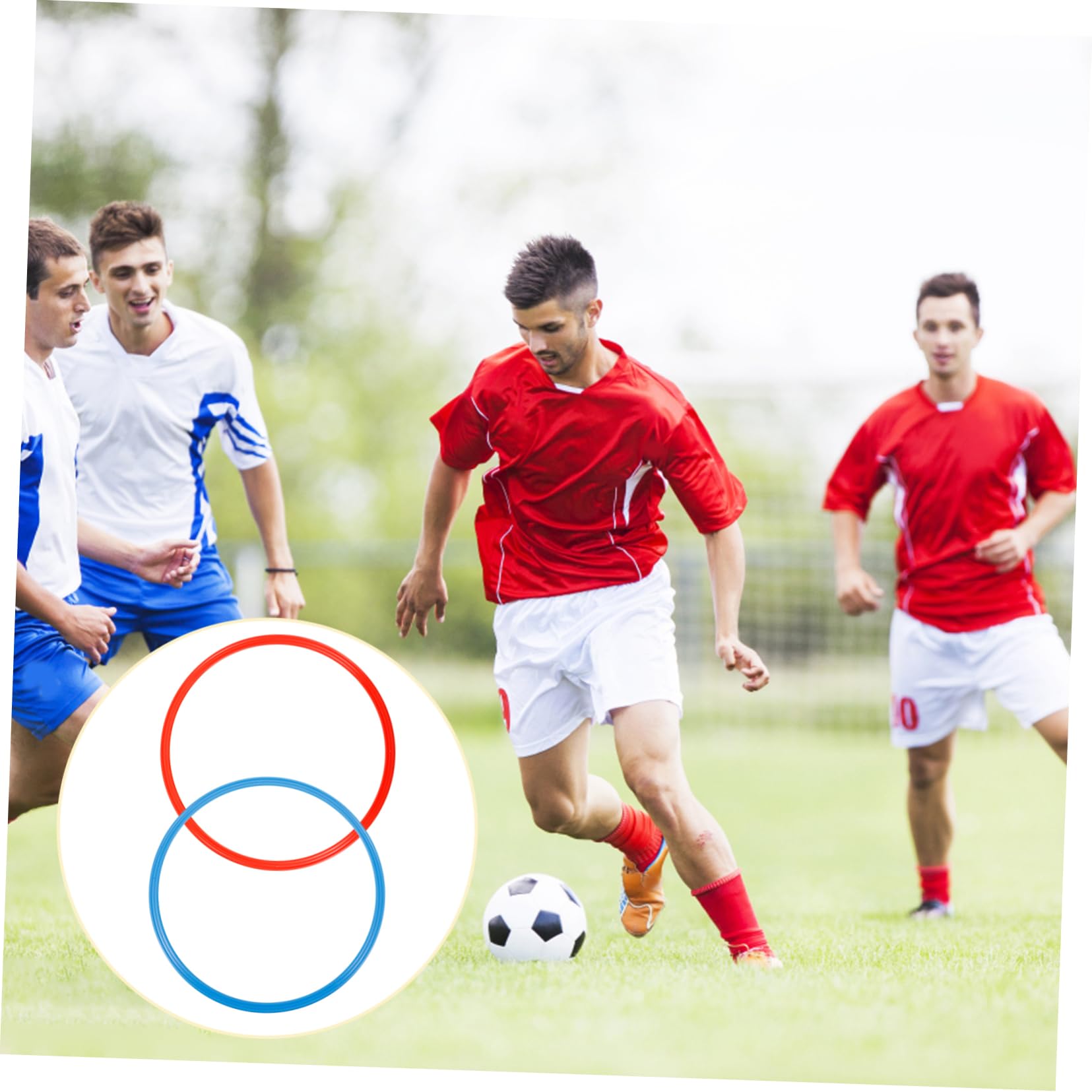 LIOOBO 6 stücke Agility Ringe Geschwindigkeit Agility trainingsringe für Trainer Leichtathletik fußball fußball Kampfsport Training 40 cm