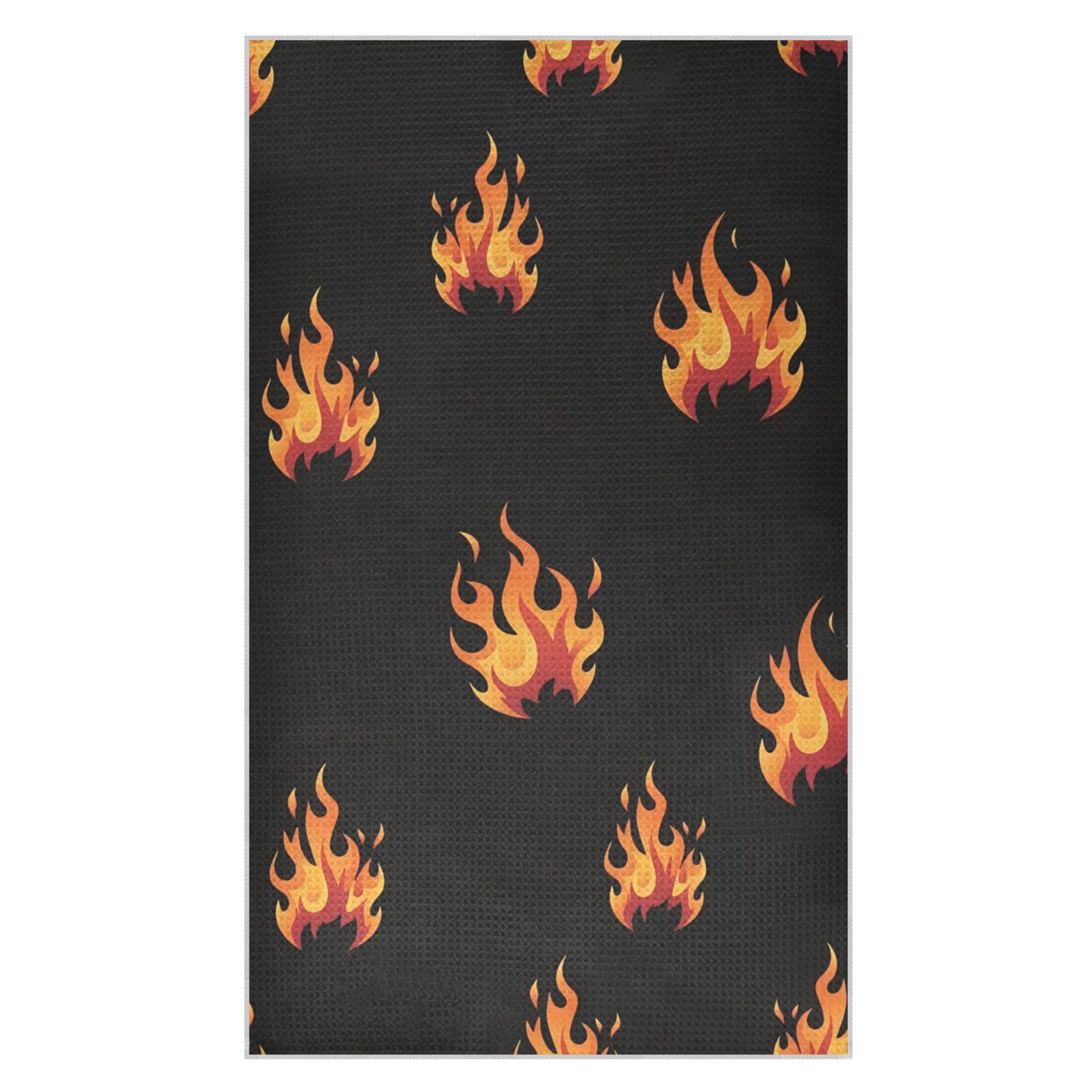 Kutsu Firing Waffle Weave Kitchen Towels Absorbent Quick Drying Dish Towels for Kitchen, Decorative Tea Towel, 18x30 in