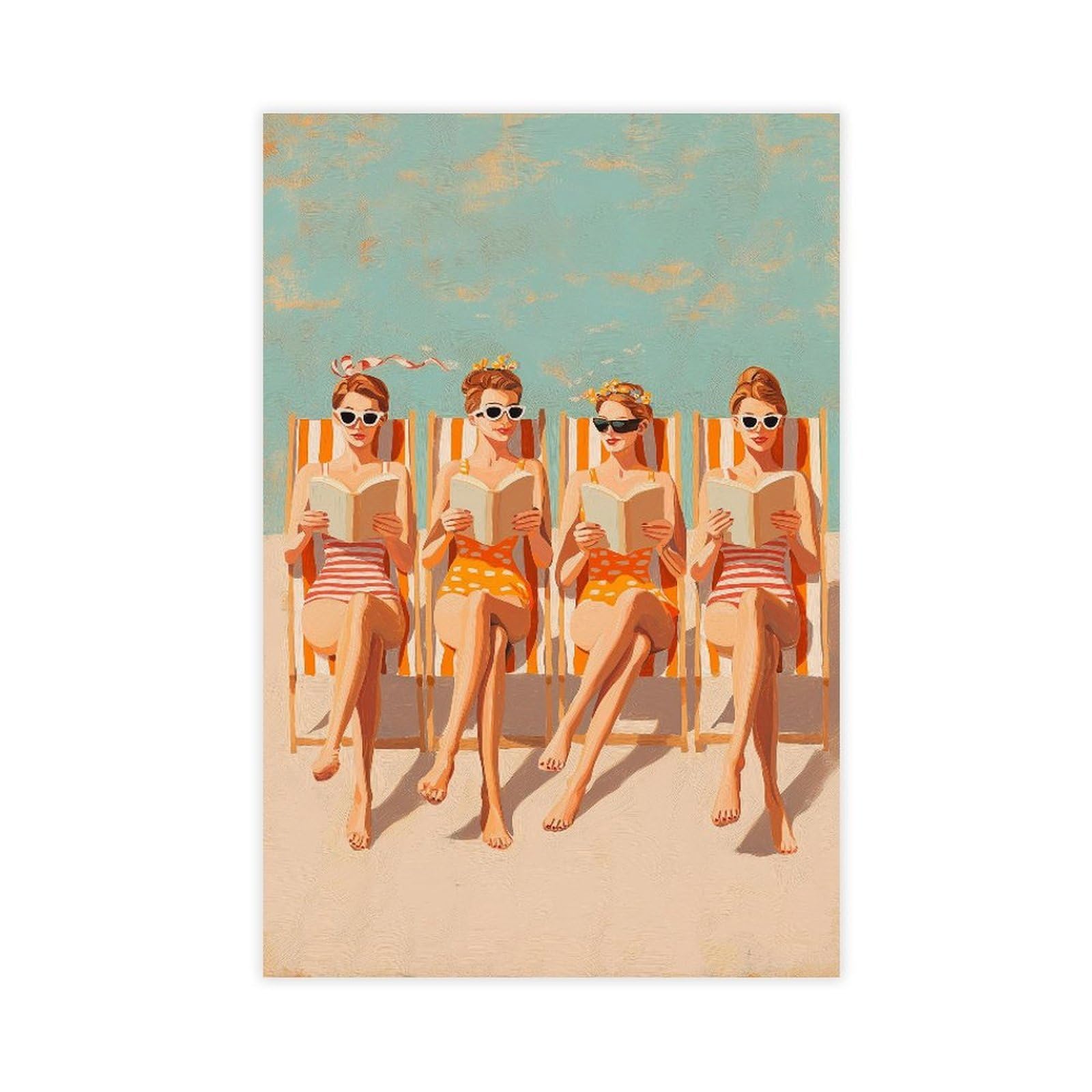 YWTJAX Vintage Cocktail Poster Canvas Poster for Bedroom Decor Gift