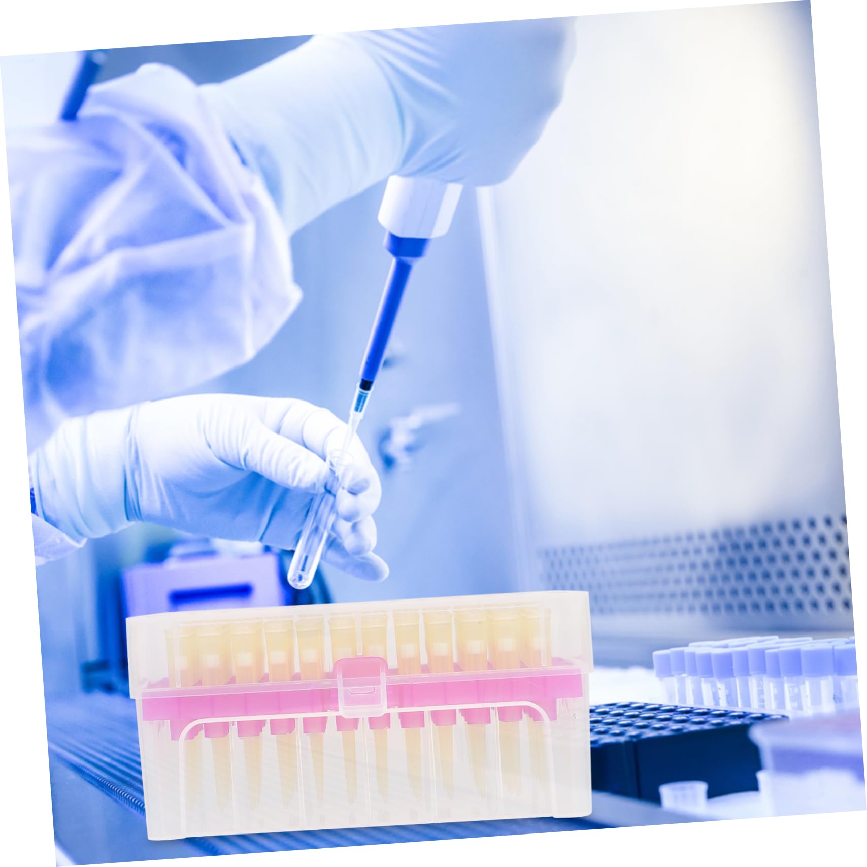 Alipis 10ul Pipette Tips Filter Element Suction Head Universal Lab Pipettor Tip 2 Boxes Disposable High Transparency