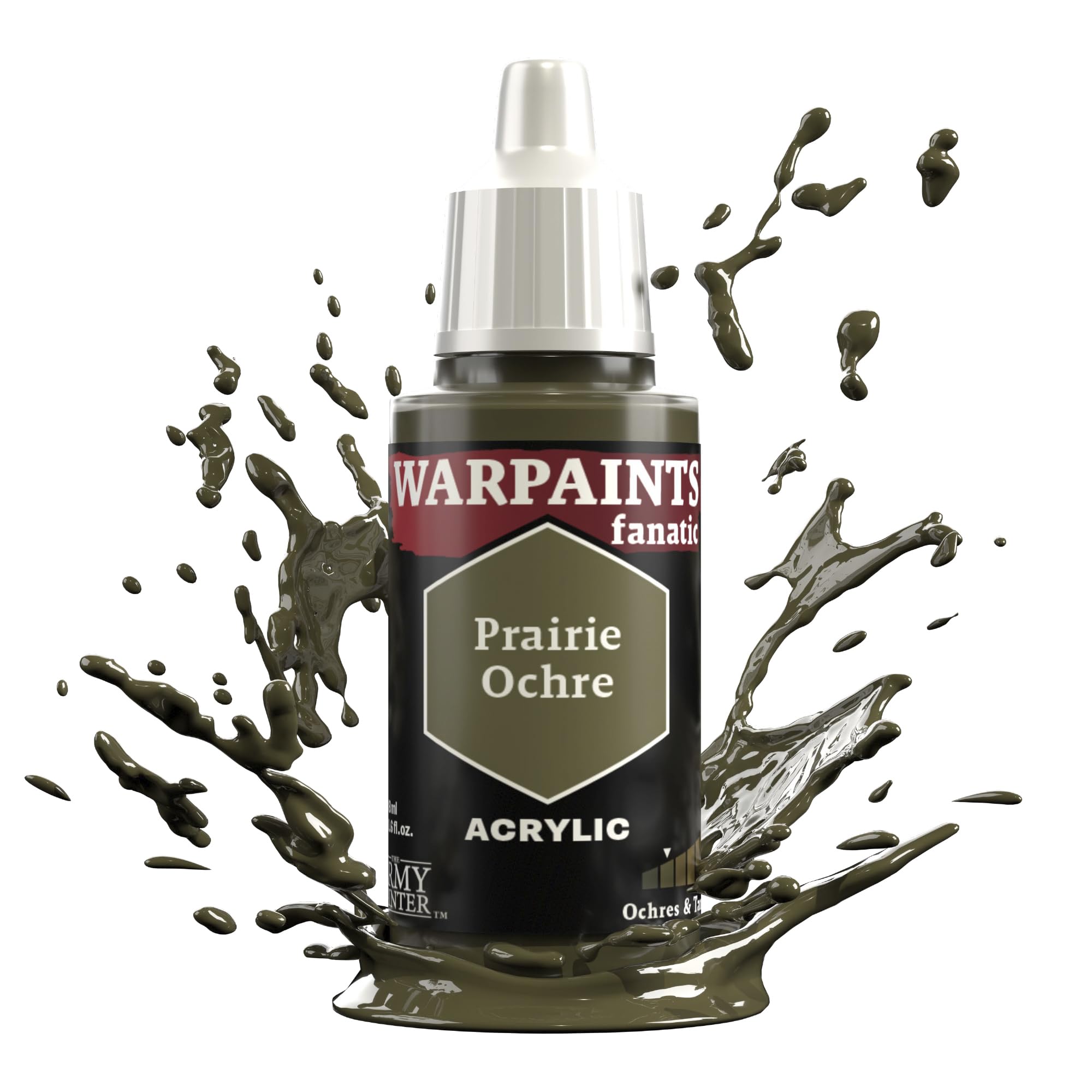The Army Painter, Warpaints Fanatic Prarie Ochre Single Acrylics, Miniature Hobby Painting, Quality Paint for Miniature Wargaming