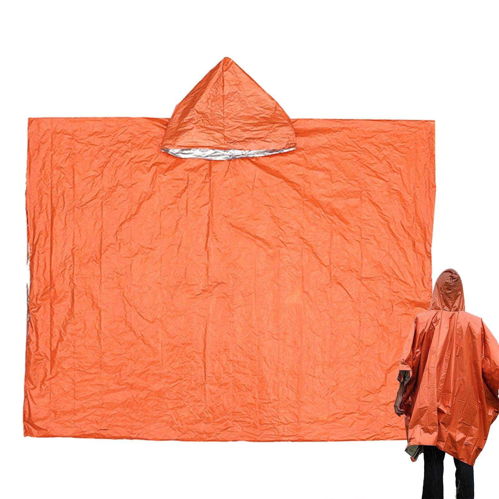 Poncho przeciwdeszczowe dla doros?ych - Peleryna przeciwdeszczowa poncho | Wiatroodporny, odporny rozdarcia p?aszcz przeciwdeszczowy z kieszeni? plecak turystyczny Pomurom