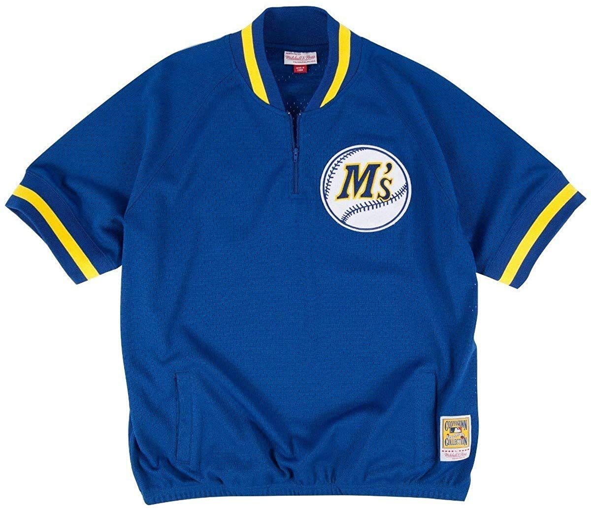 Mitchell & Ness Ken Griffey Jr. Seattle Mariners Men's 1/4 Zip Mesh
