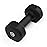 Marcy Neoprene Dumbbell, Single Piece, 10-lb, Midnight Black