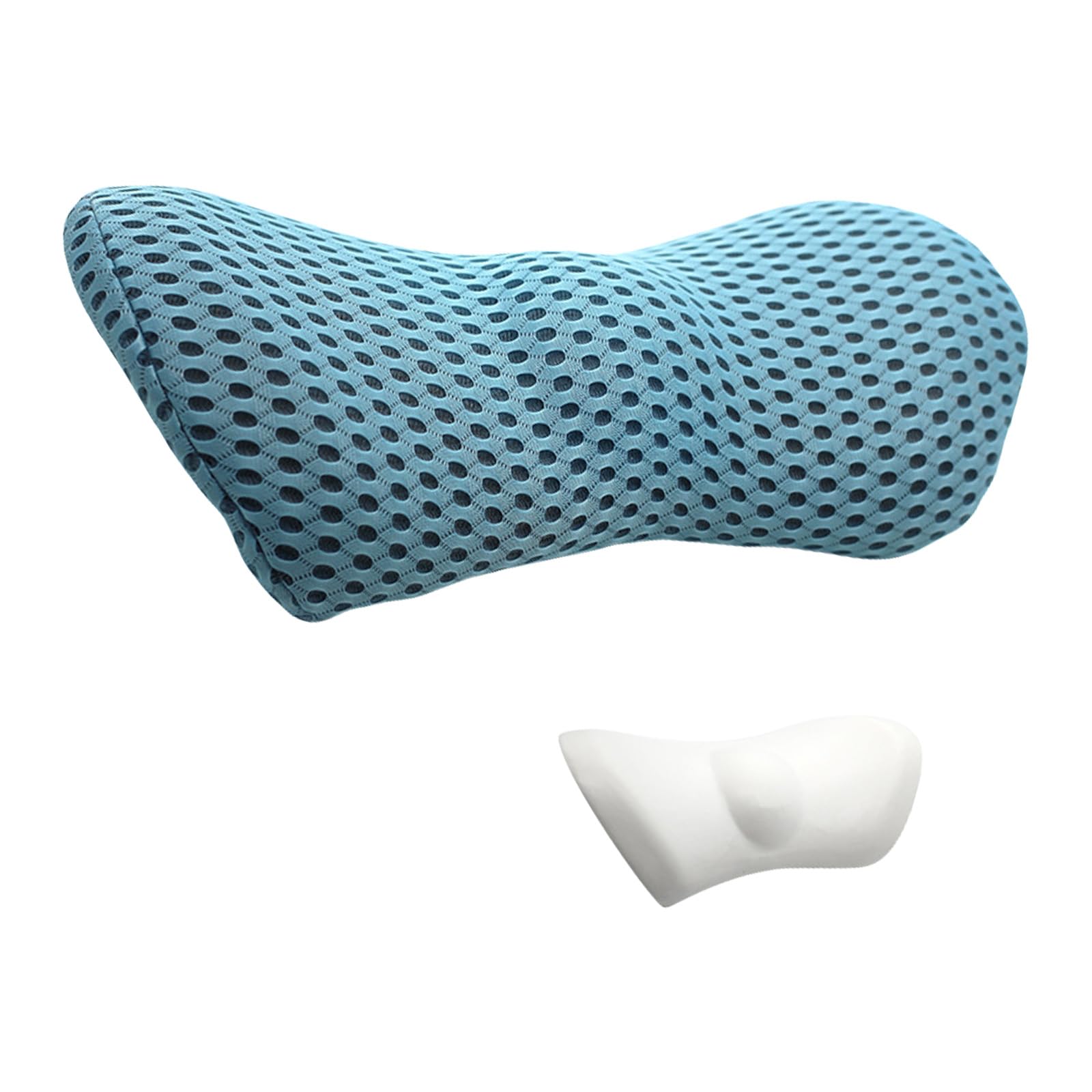 CRFFZ Ergonomic Lumbar Pillow for Chair and, Memory Foam Back Cushions for Lower Back Comfort Lumbar Pillow