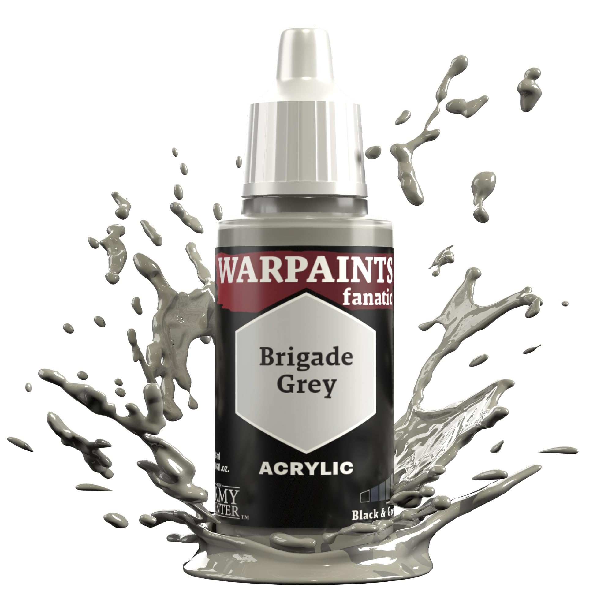 Brigade Grey Paint - Warpaints Fanatic 18ml - The Army Painter