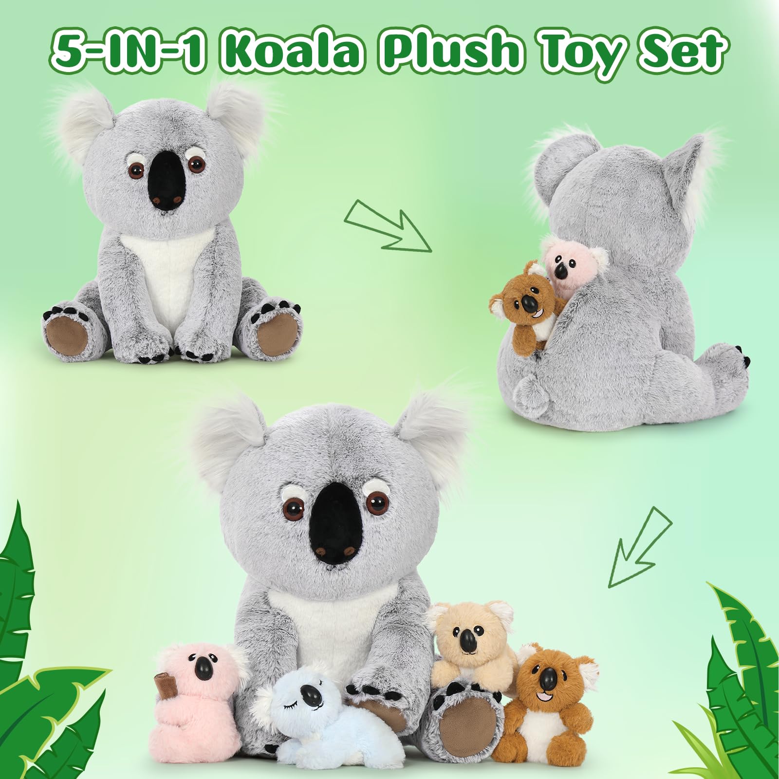 MorisMos Koala Bear Stuffed Animal 18inch Stuffed Koala Plush