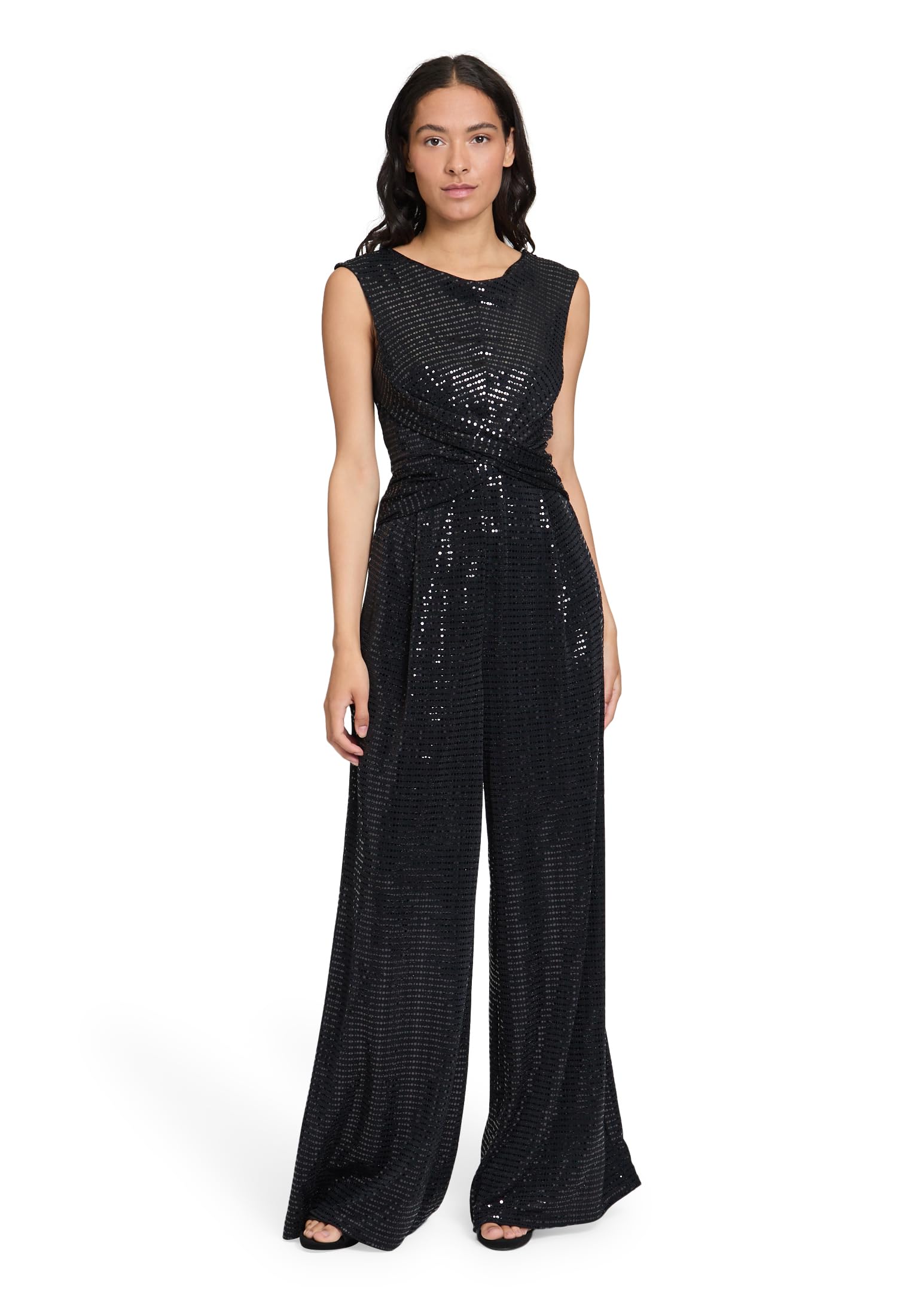 Vera Mont Damen Jumpsuit im Glitzer-Look