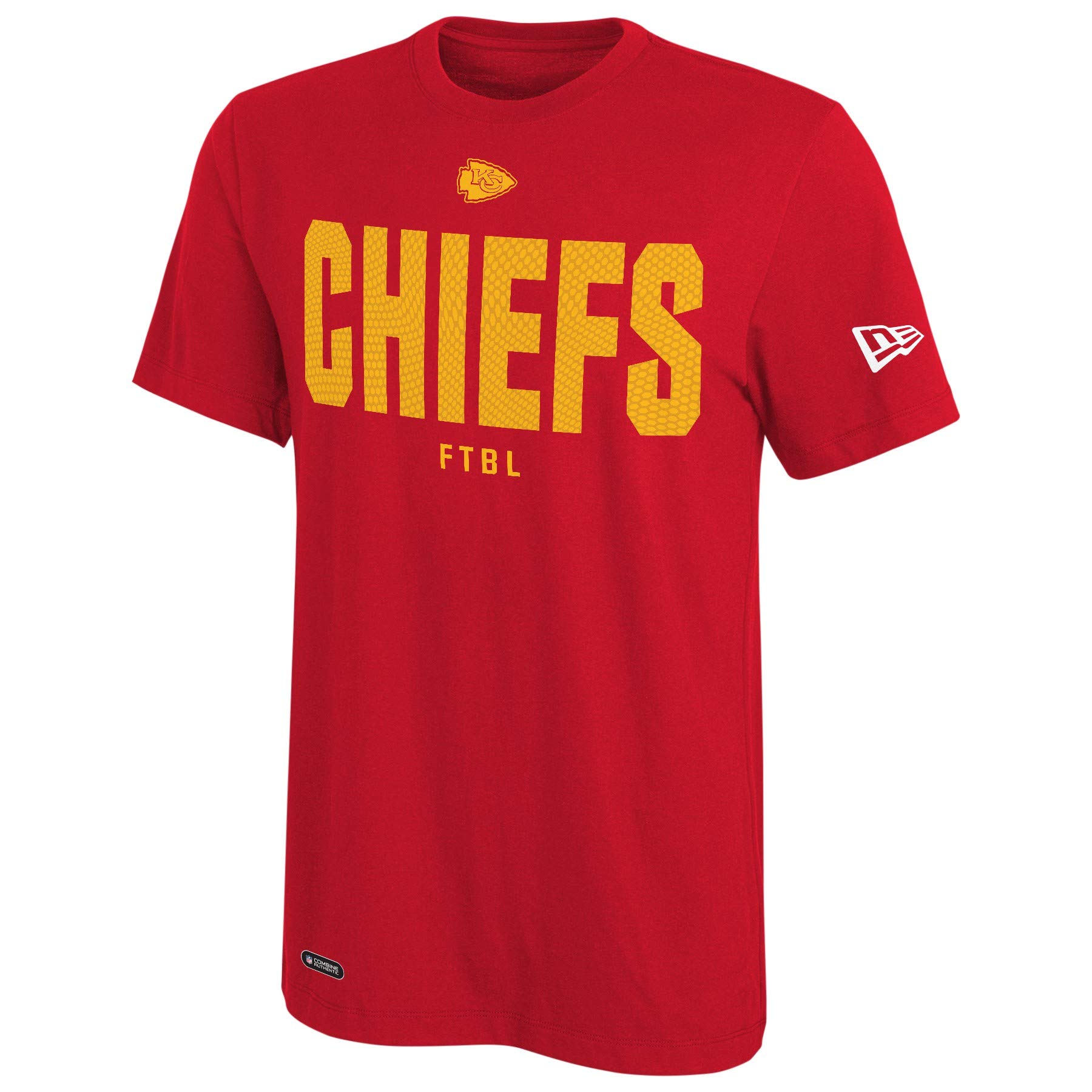 New EraNFL Men's CHIEFS GRIDS SS CTTN DRI-TEK TEE Size MXXL
