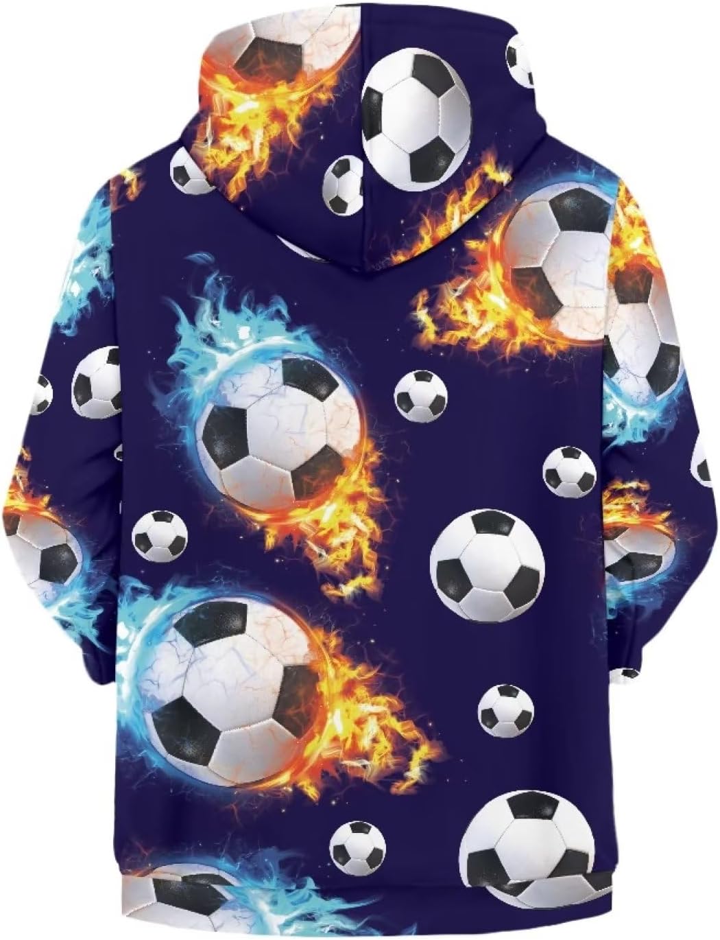 Soft Loose Fit Boys Animal Print Zip Up Hoodies with Pockets Comfort Hooded Jacket - Image 3