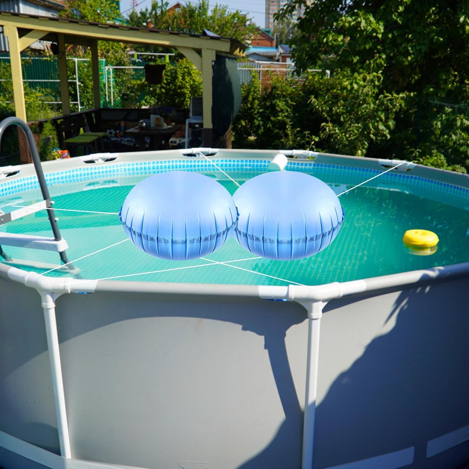 4×4ft Cojín de Invierno para Piscina,2 pcs Cojín de Piscina Invierno,Cojín de Aire para Cubierta de Piscina,Cojín de Almohada de Aire de Cierre para Cubierta de Piscina sobre el Suelo