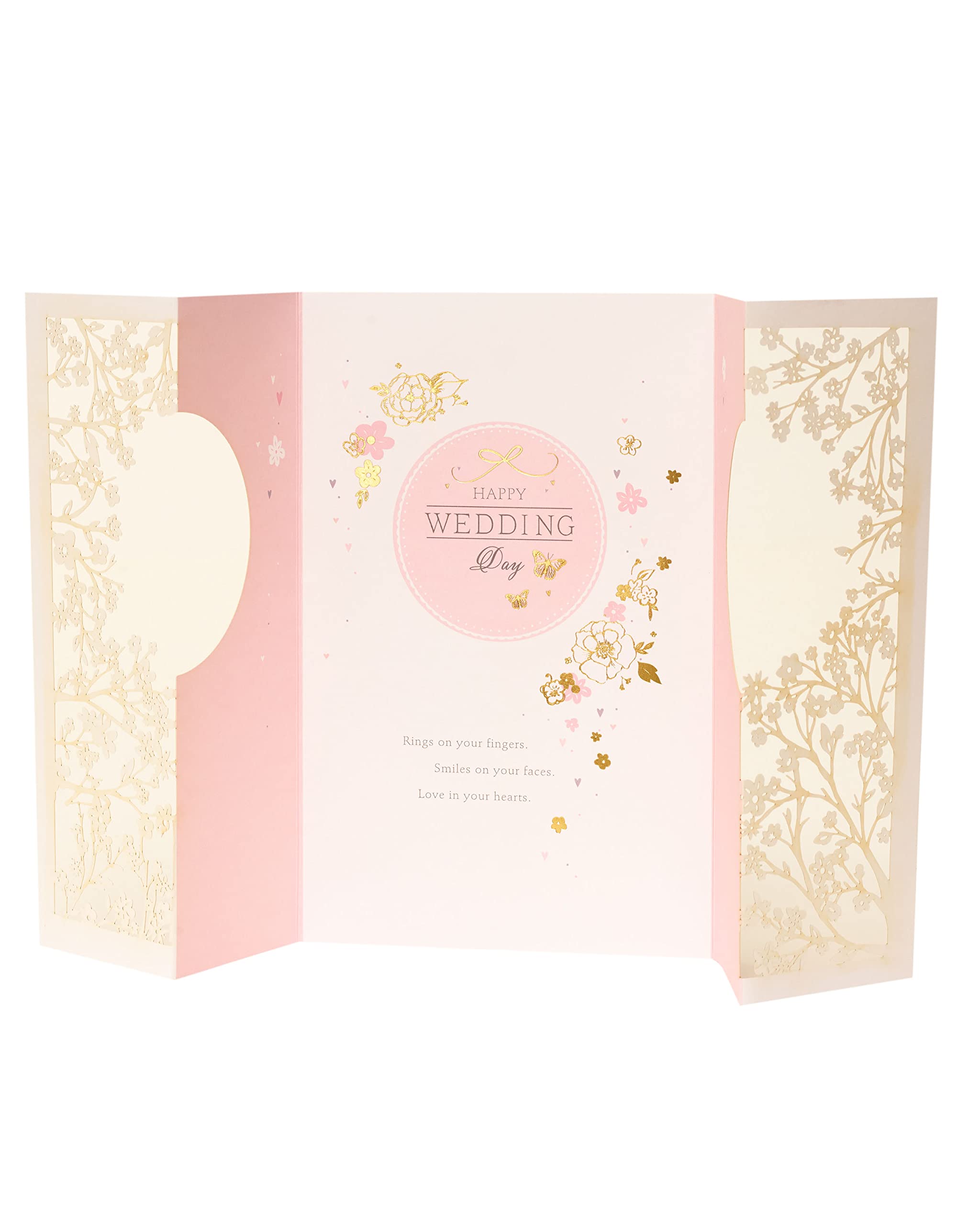 Hochzeitskarte Mit Blüten-Design - UK Greetings Glückwunschkarte Mit Umschlag