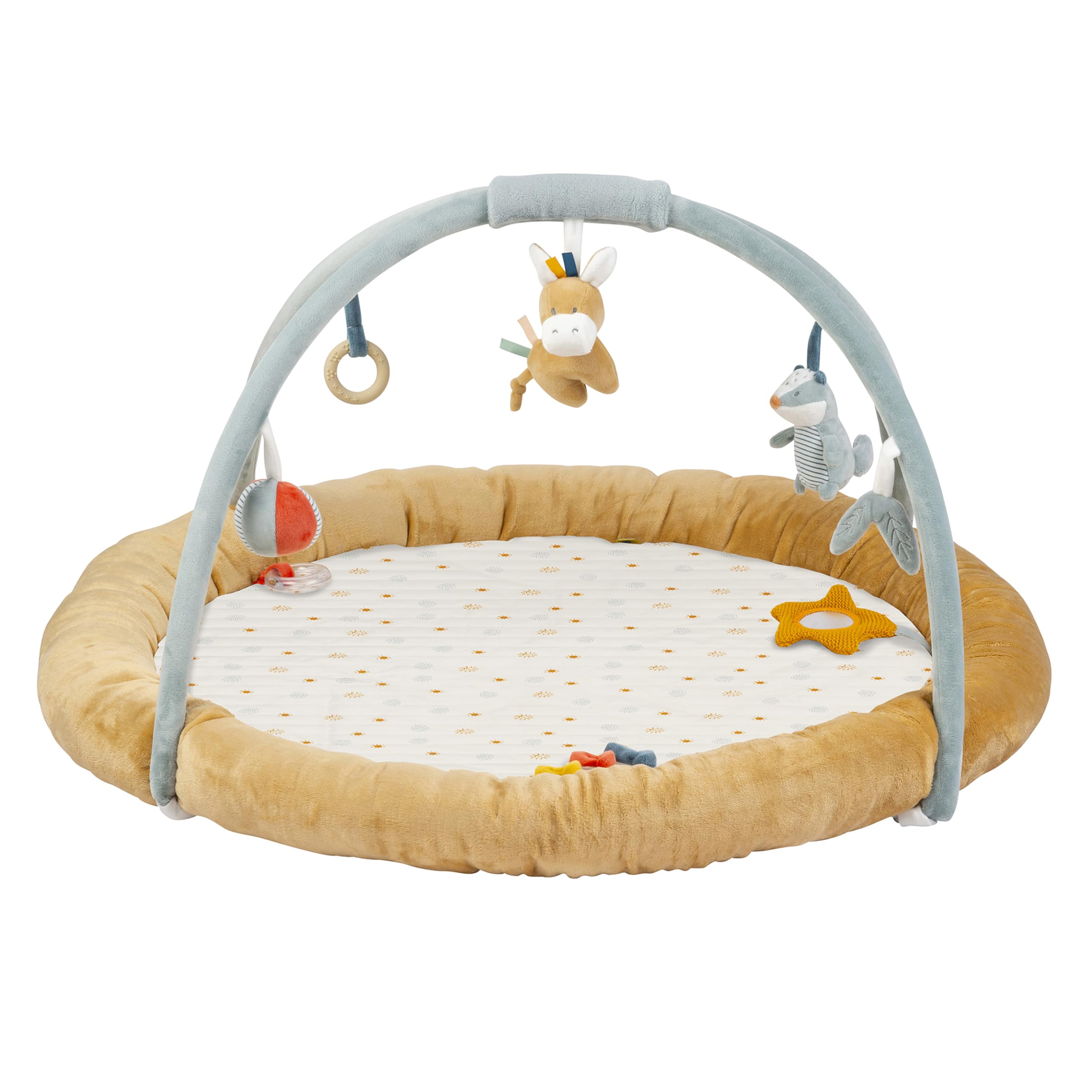 Hippychick Nattou Felix And Leo Stuffed Playmat With Arches