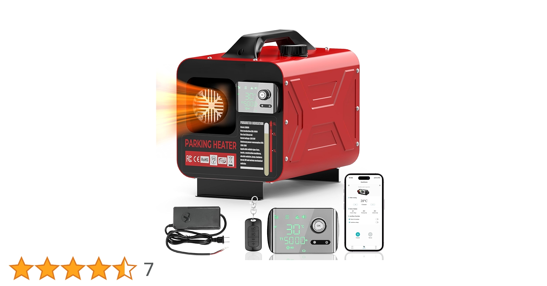 Amazon | GEARPOWER 12V/24V/110V 8KW ディーゼル, 車用ヒータ