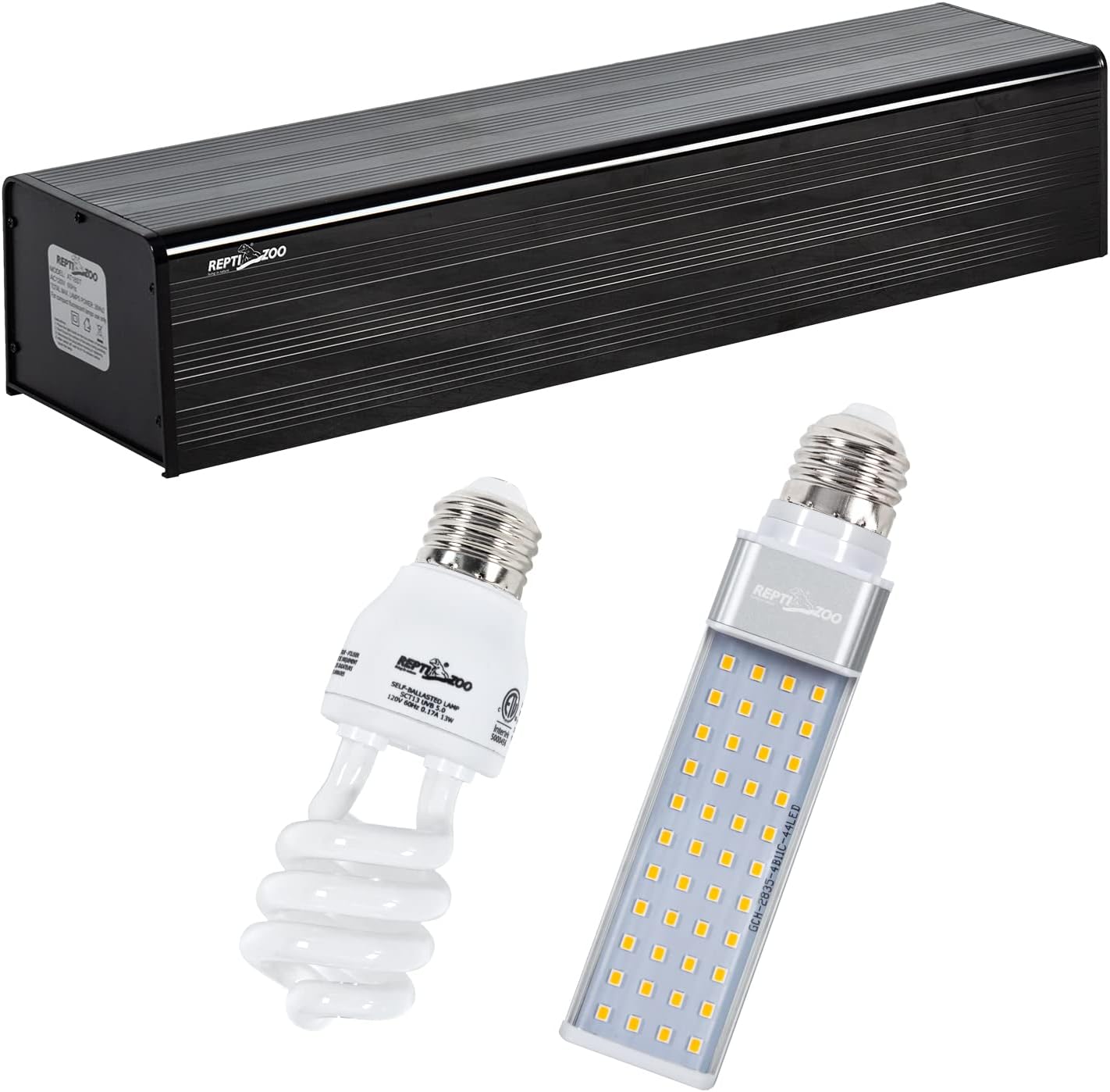 Buy REPTIZOO Reptile Terrarium Hood Rainforest Tank Light Fixture Kit