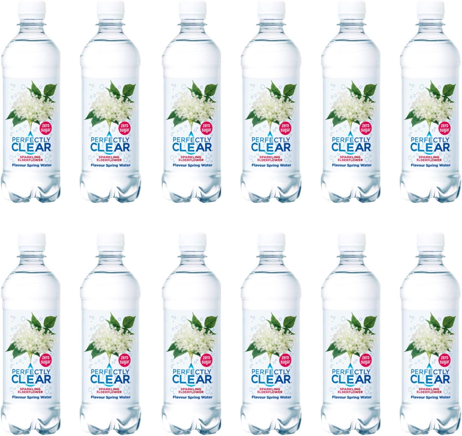 Perfectly Clear Elderflower Sparkling Flavoured Water 500ml x 12