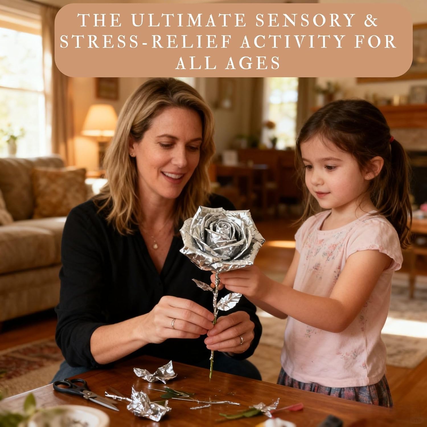 100 Sheets Embossing Foil Sheets, Gold Tin Foil Squares 6 x 6 Inch Heavy Duty Aluminum Sheets for Engraving, Embossing, Painting, Mounting and Art Crafts