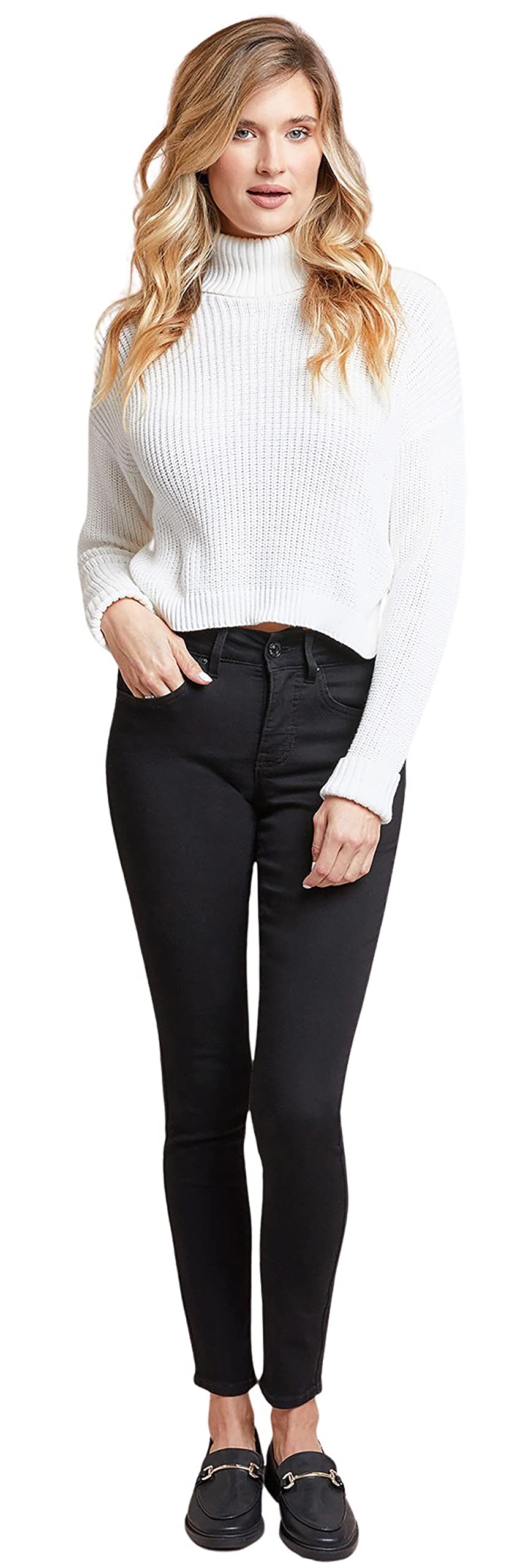 YMIWomen's Plus Size Hyperdenim Super Stretchy Skinny Jeans