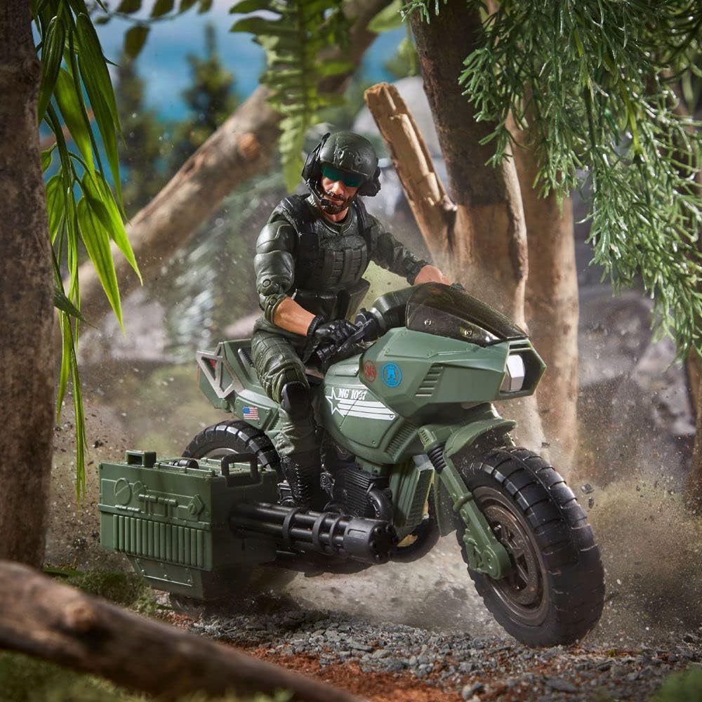 GI Joe Classified Series: Alvin "Breaker" Kibbey with Ram Cycle - Multicolor Action Figure Toy