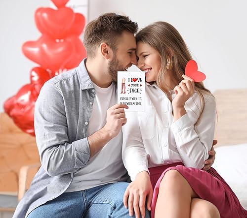 Miniatura 9 de FLYAB Divertida tarjeta de San Valentín para ella y él, tarjeta traviesa del día de San Valentín para marido, esposa, novio, novia, tarjeta de feliz
