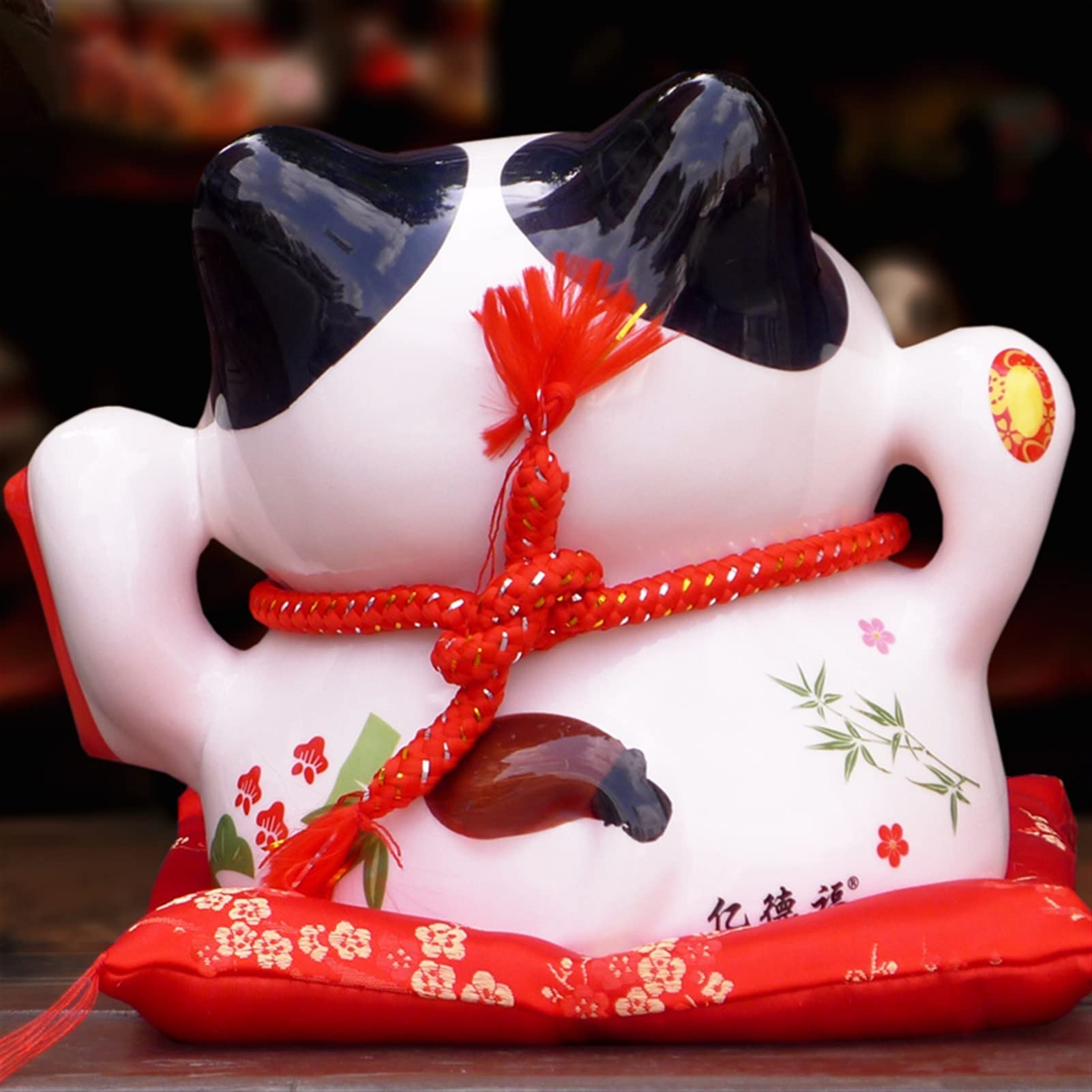 Amazon.com: Fortune Cat 8inch Ceramic Maneki Neko Candy Box Lucky